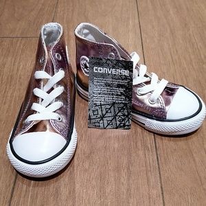 NWT Converse Metallic Toddler 7
